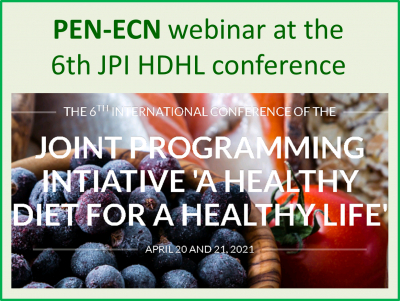 PEN ECN webinar at JPI-HDHL conference