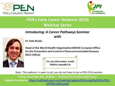 PEN webinar on career pathways